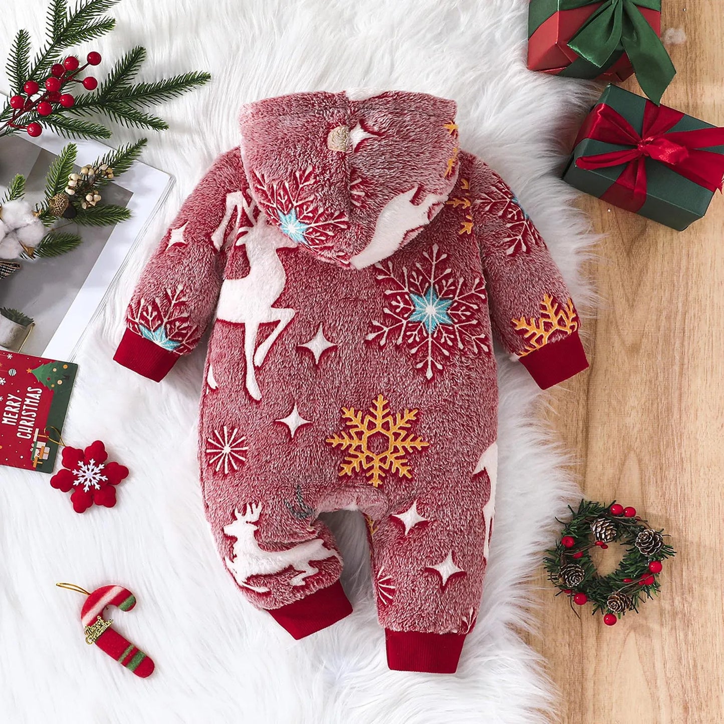 Christmas Baby Warm Jumpsuit